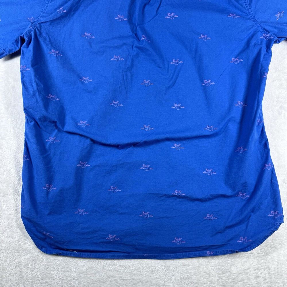Chubbies Tropical Short Sleeve Golf Polo Men's Large Wood Button Hawaiian - Picture 11 of 13